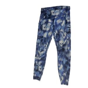 Lululemon Speed Up Tight Blush Blossom Blue Leggings Pockets Size 8 Luxtreme EUC